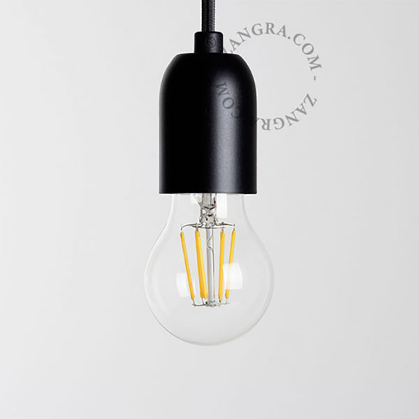 METALLFASSUNG E27 SCHWARZ MATT (8482394702037)