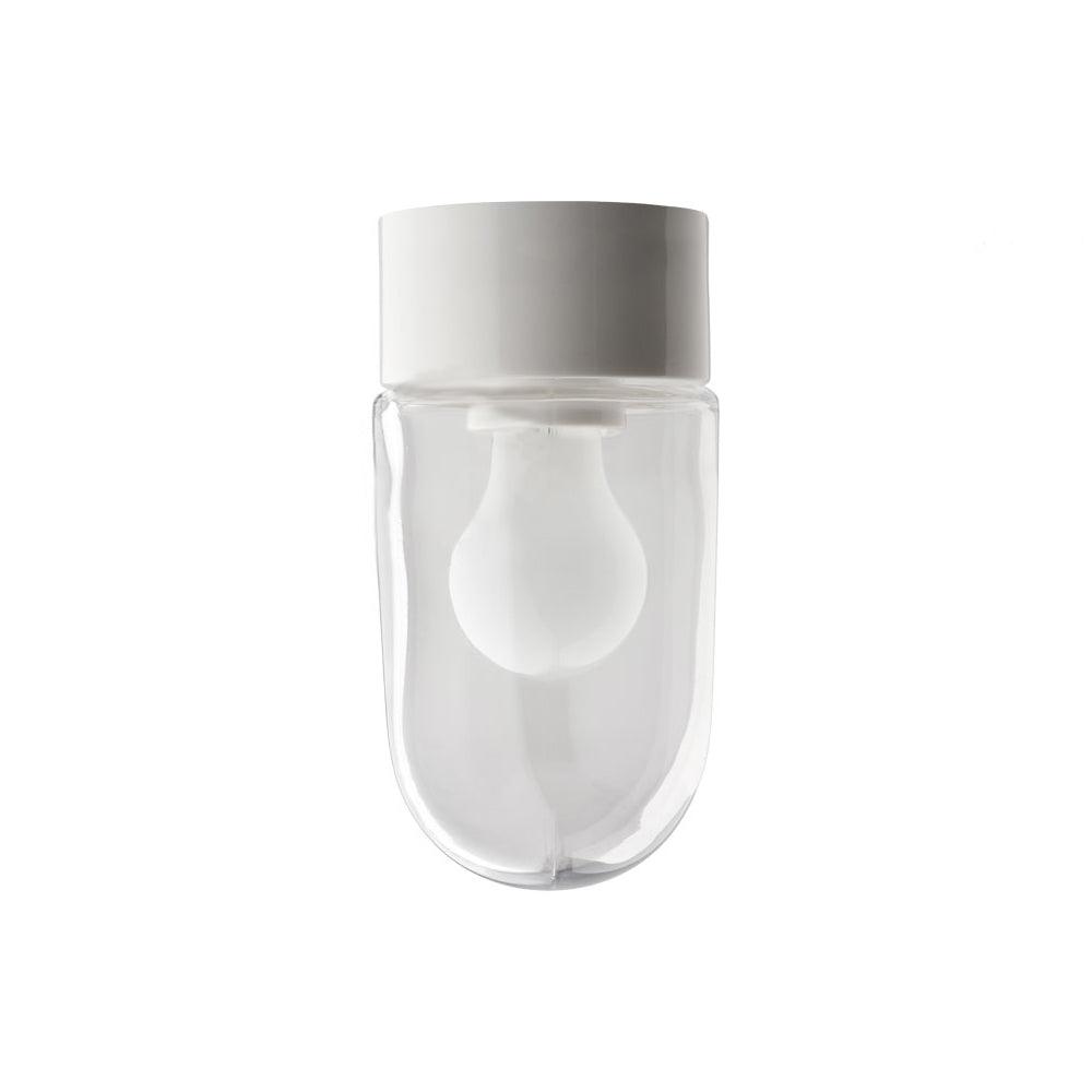 DECKENLEUCHTE 016 PORZELLAN WEISS MIT GLAS IP54 - DAS_OBJEKT (7709146382549)
