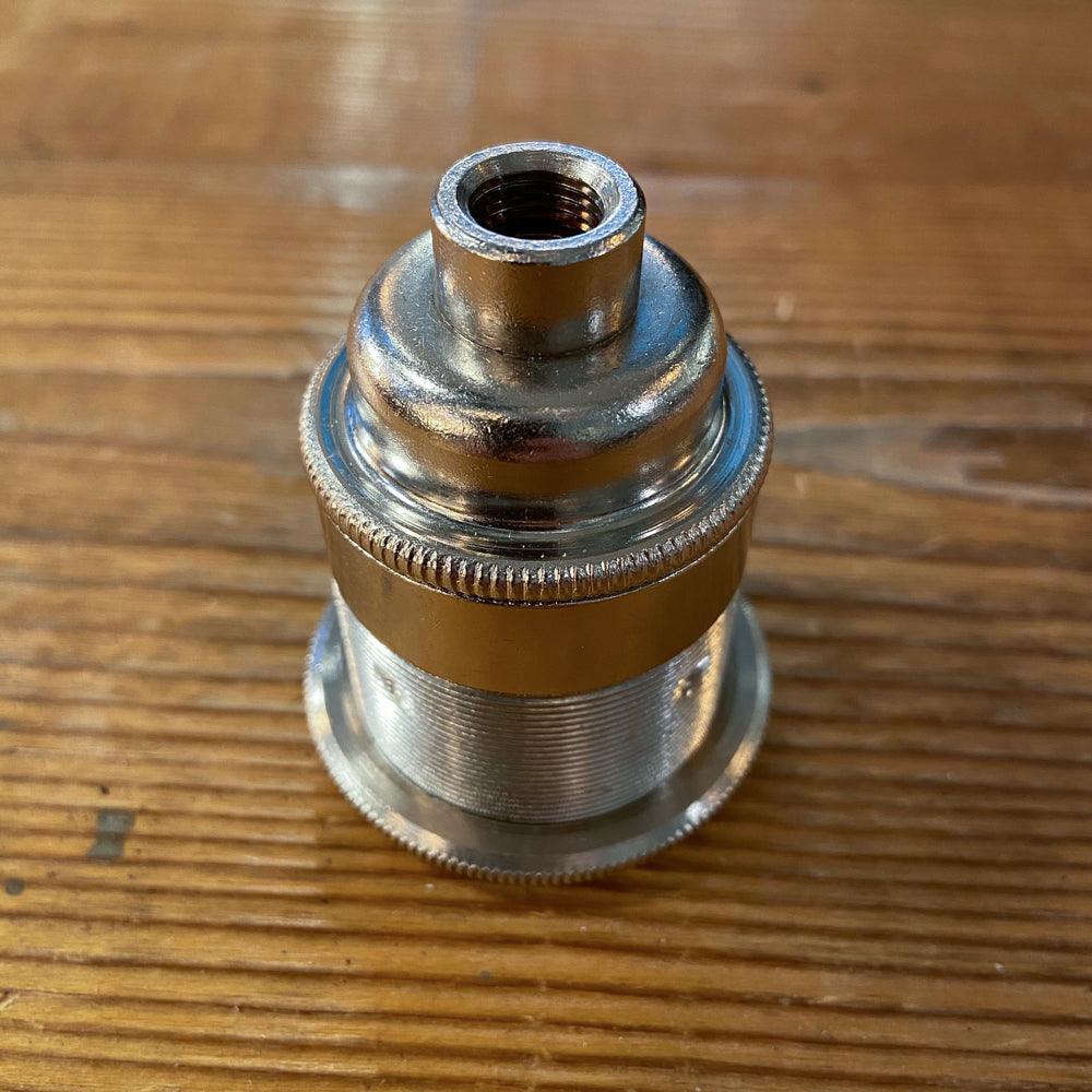 FASSUNG E27 NICKEL – GEWINDE & STELLRING - DAS_OBJEKT (7963794145493)