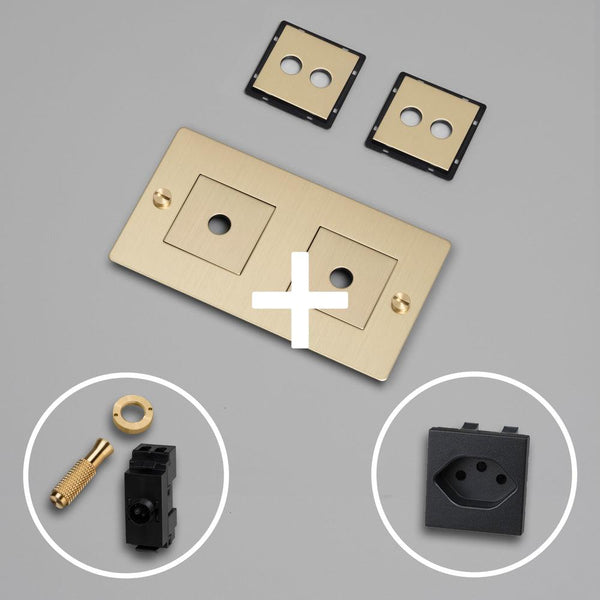 KIT 2G - KIPPSCHALTER MIT SCHWEIZER STECKDOSE TYP J (T13) - DAS_OBJEKT (7739515601109)