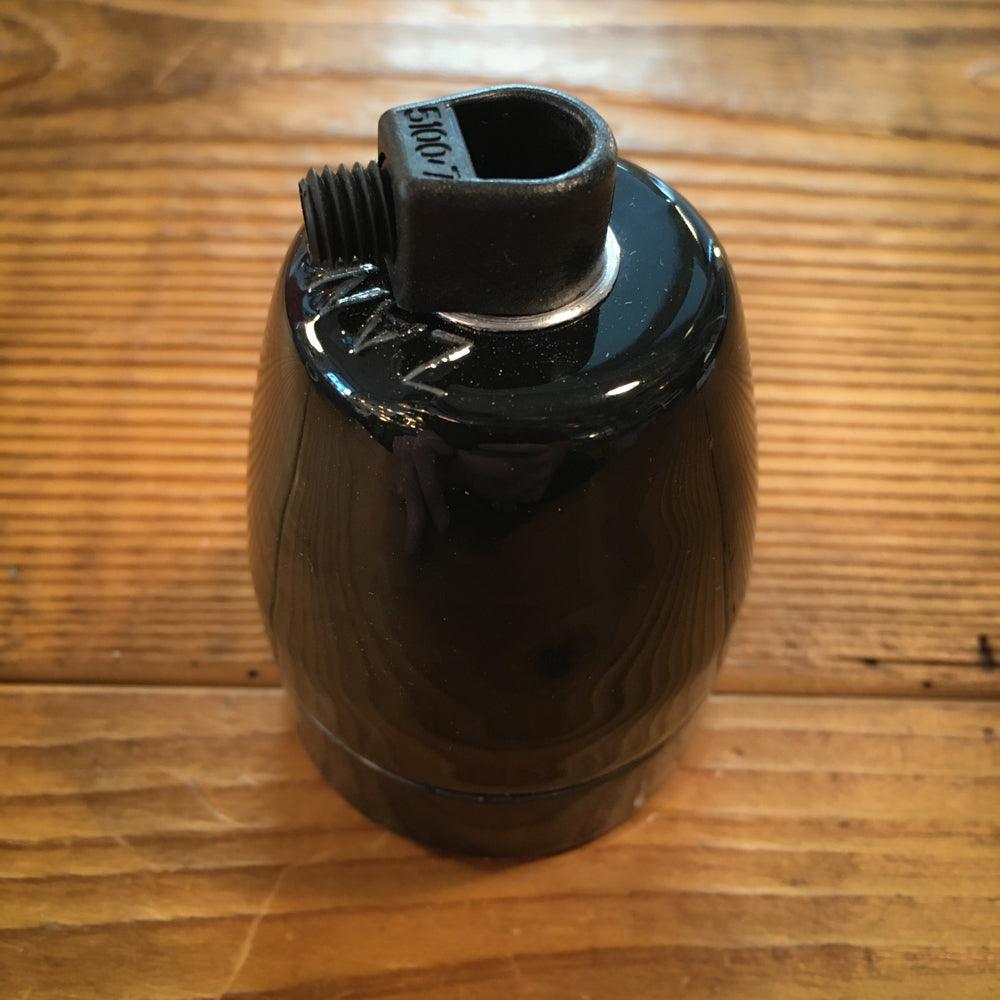 PORZELLANFASSUNG E27 SCHWARZ ENEC - DAS_OBJEKT (4714726686801)