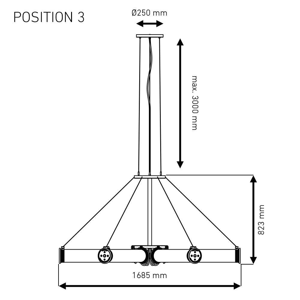 SOLAR 6 / 700 – IN THE TUBE – KRONLEUCHTER / LÜSTER - DAS_OBJEKT (9328765961)