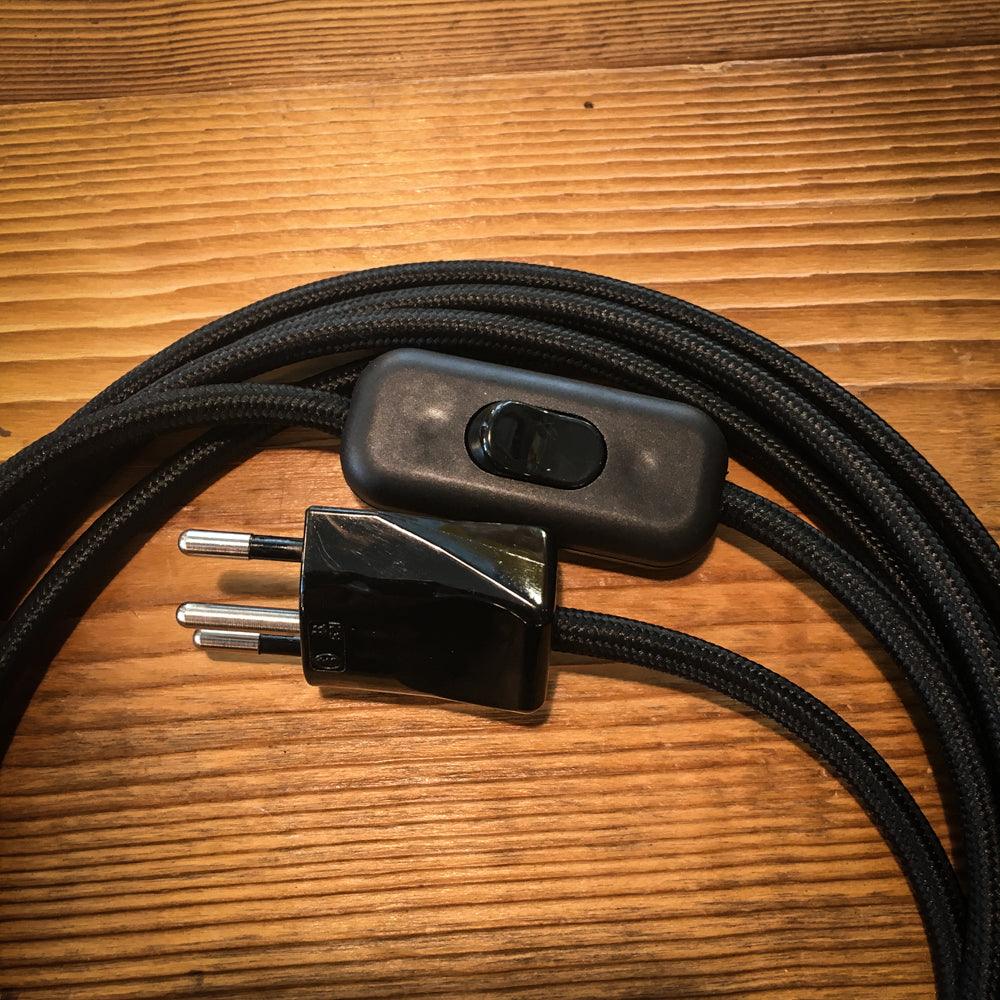 TEXTILKABEL 3M MIT SCHALTER UND STECKER - DAS_OBJEKT (4680285683793)