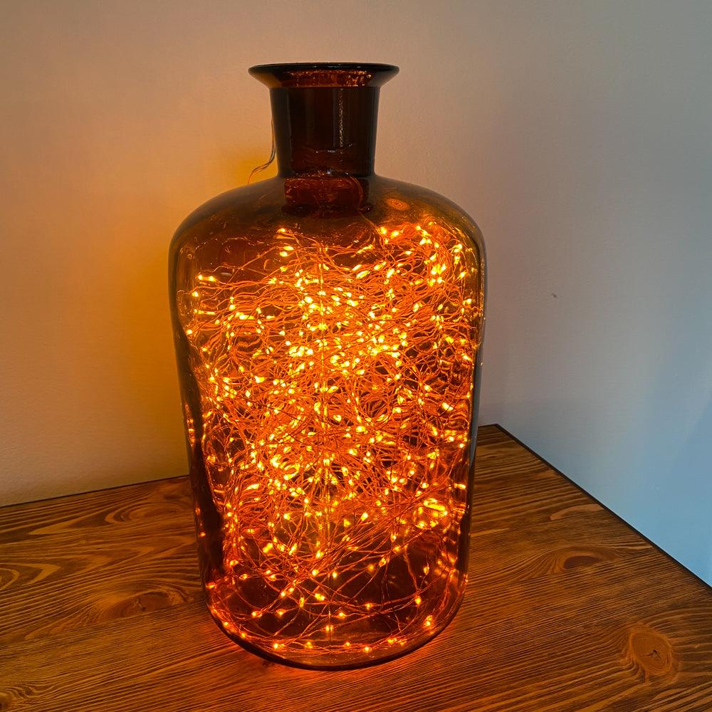 VINTAGE APOTHEKERFLASCHE MIT LICHTERKETTE - DAS_OBJEKT (7473381933269)
