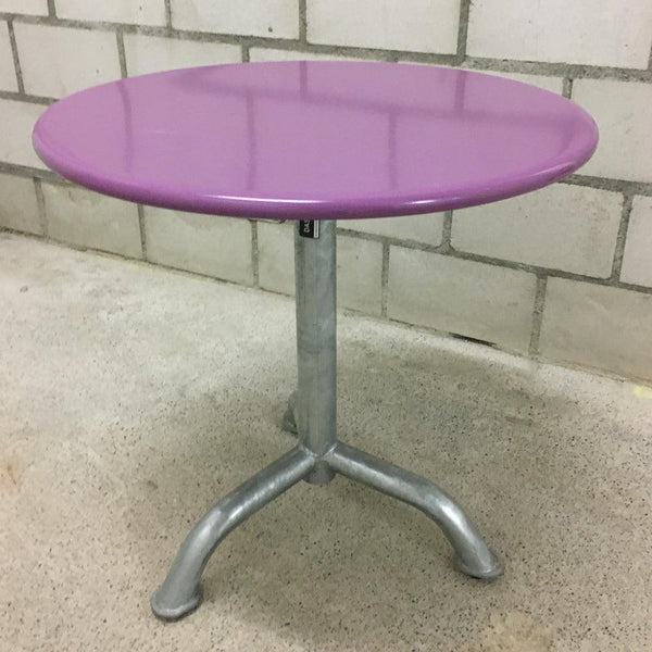 VINTAGE CLUBTISCH RUND 50 LILA - DAS_OBJEKT (4680136097873)