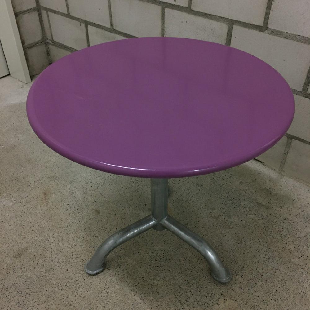 VINTAGE CLUBTISCH RUND 50 LILA - DAS_OBJEKT (4680136097873)