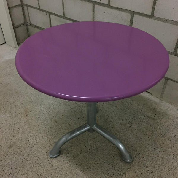 VINTAGE CLUBTISCH RUND 50 LILA - DAS_OBJEKT (4680136097873)