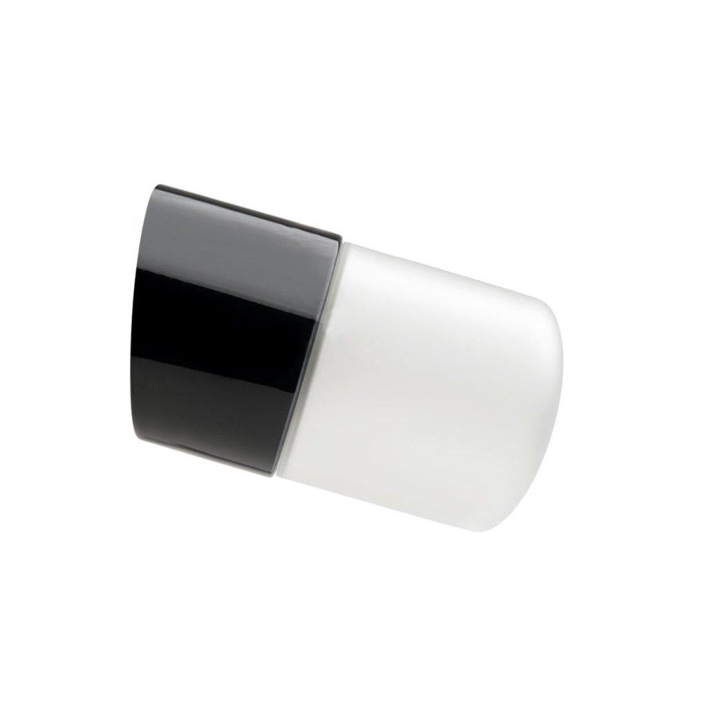 WANDLEUCHTE 005 PORZELLAN SCHWARZ MIT GLAS IP54 - DAS_OBJEKT (7660974342357)