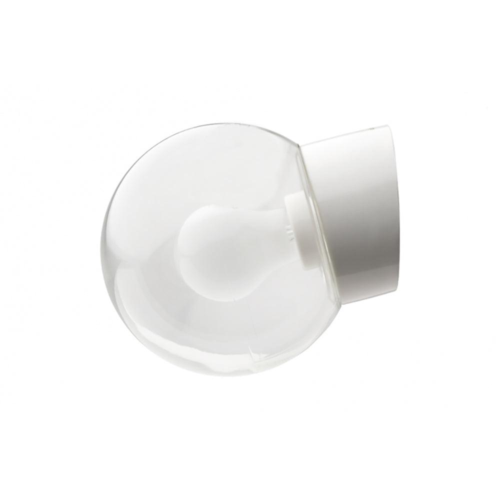 WANDLEUCHTE 016 PORZELLAN WEISS MIT GLAS IP54 - DAS_OBJEKT (7709240295637)