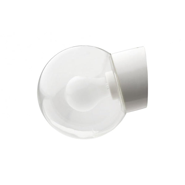 WANDLEUCHTE 016 PORZELLAN WEISS MIT GLAS IP54 - DAS_OBJEKT (7709240295637)