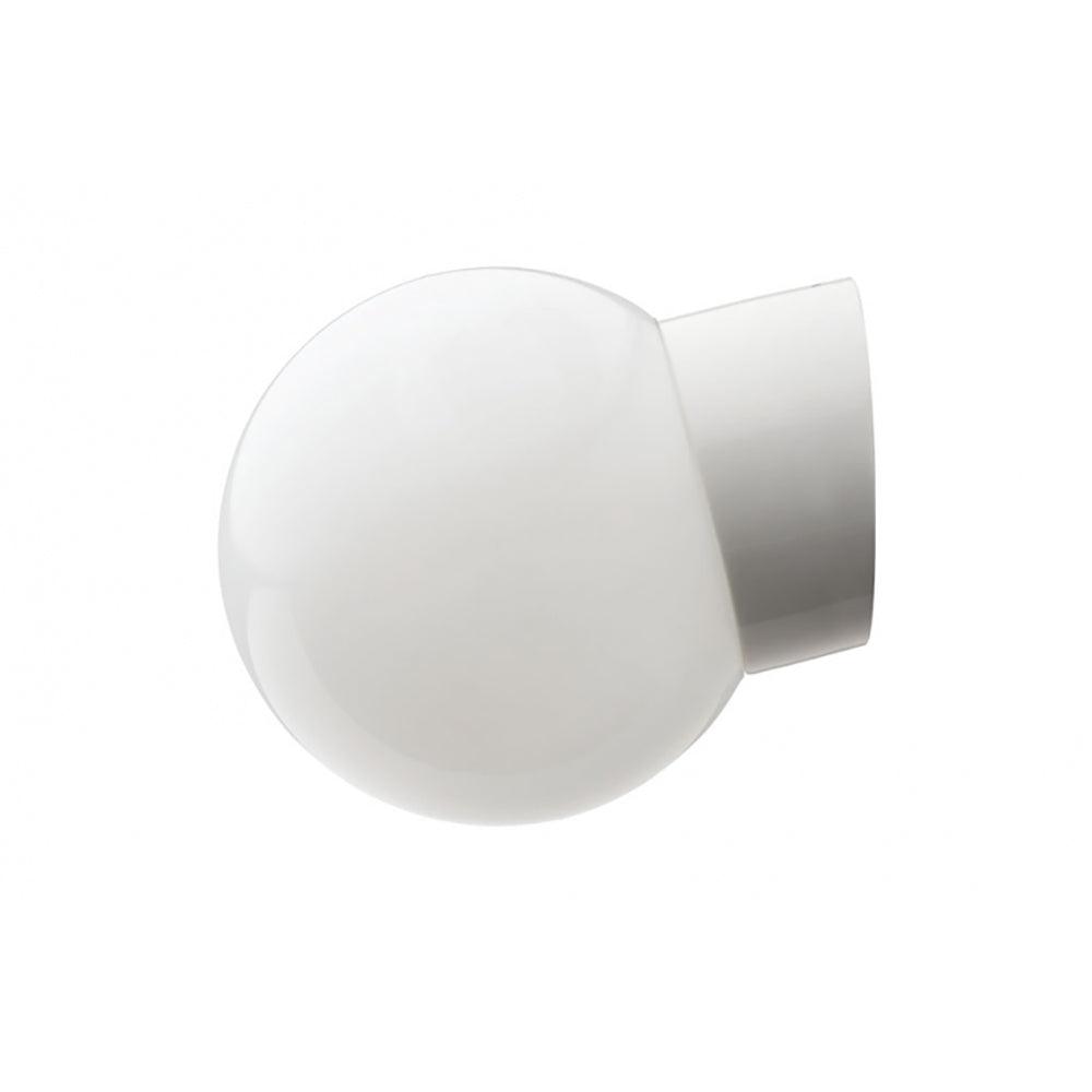 WANDLEUCHTE 016 PORZELLAN WEISS MIT GLAS IP54 - DAS_OBJEKT (7709240295637)