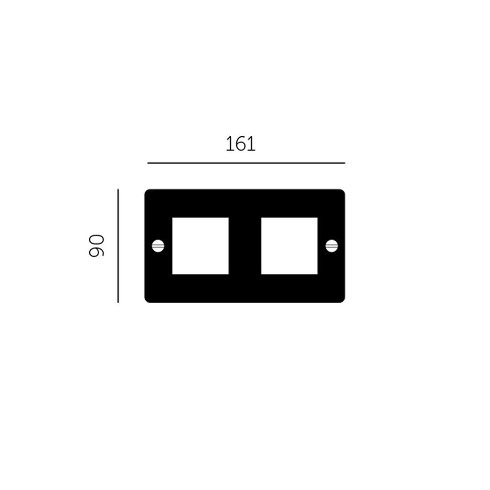 WANDPLATTE F45 2G - OHNE EINSATZ - DAS_OBJEKT (7681128923349)