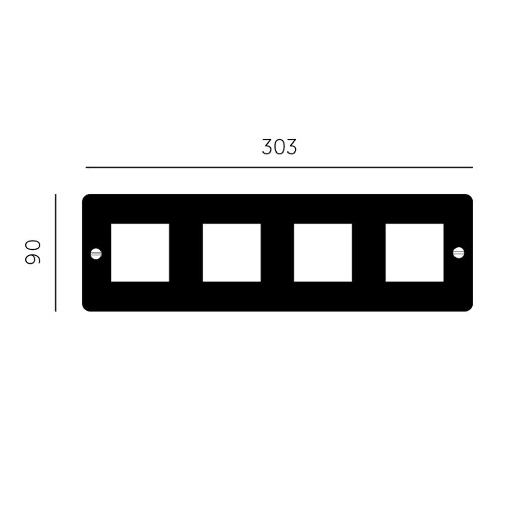 WANDPLATTE F45 4G - OHNE EINSATZ - DAS_OBJEKT (7681207337173)