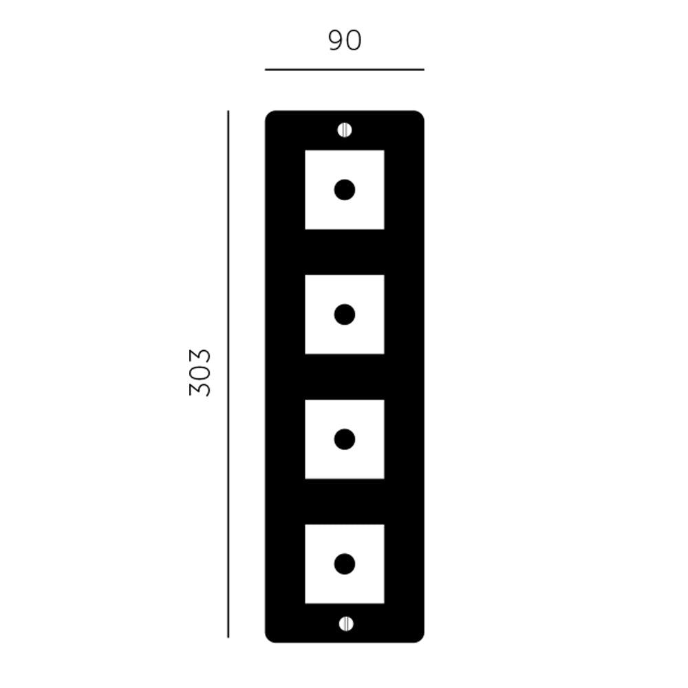 WANDPLATTE K45 4G - MIT EINSATZ - DAS_OBJEKT (7675159314645)
