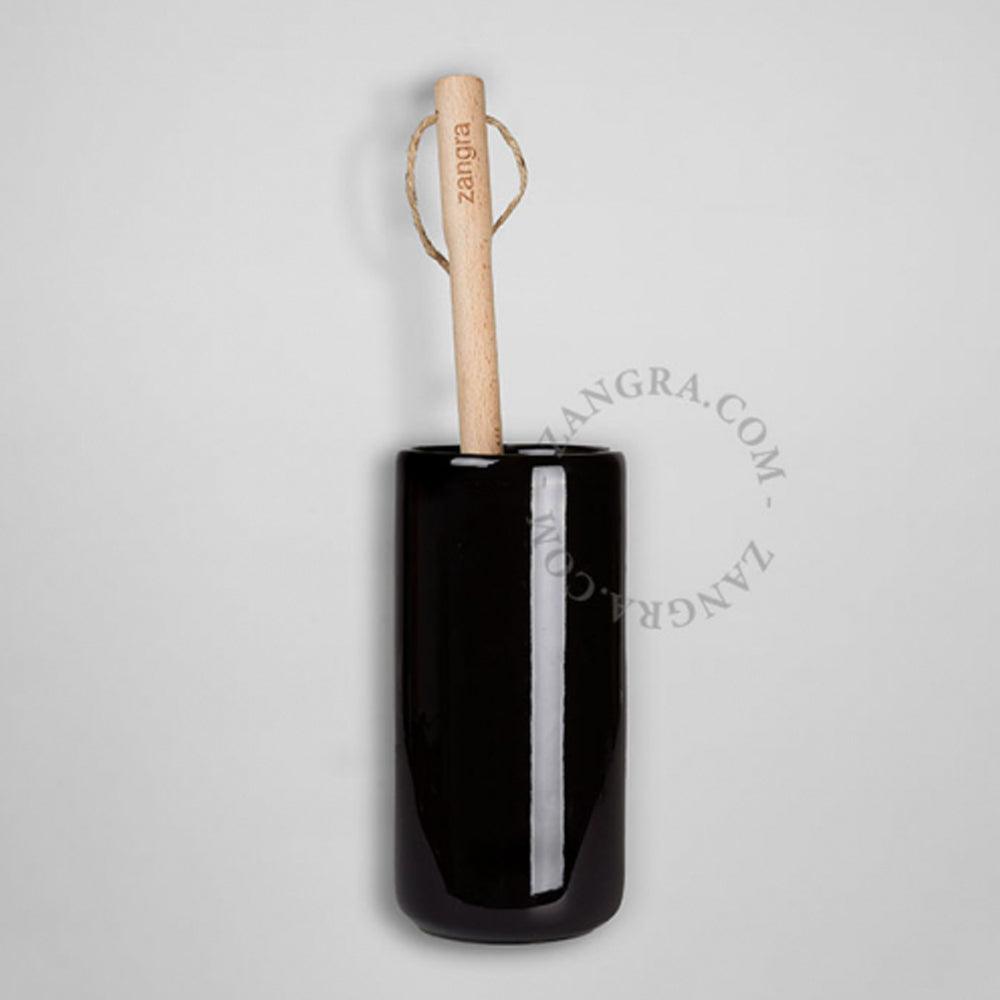 WC-BÜRSTEN WANDHALTER AUS PORZELLAN - DAS_OBJEKT (7933415325909)