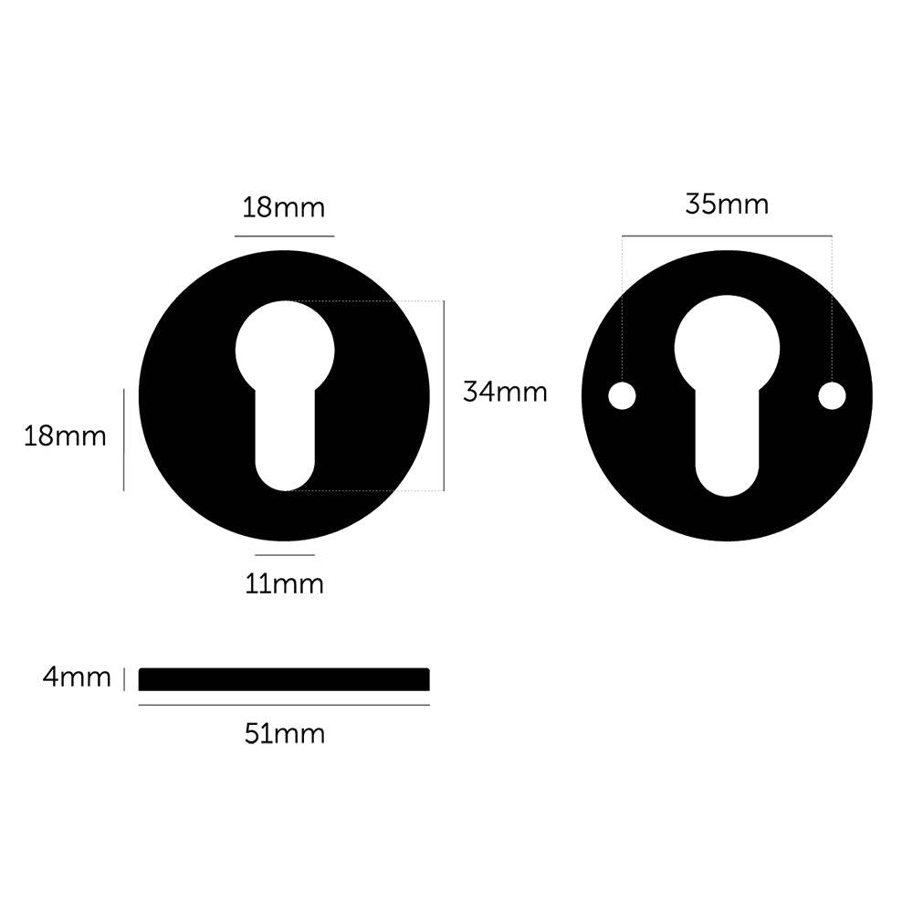 ZYLINDERSCHLÜSSEL-ROSETTE – EURO CYLINDER KEY ESCUTCHEON - DAS_OBJEKT (7516187132117)