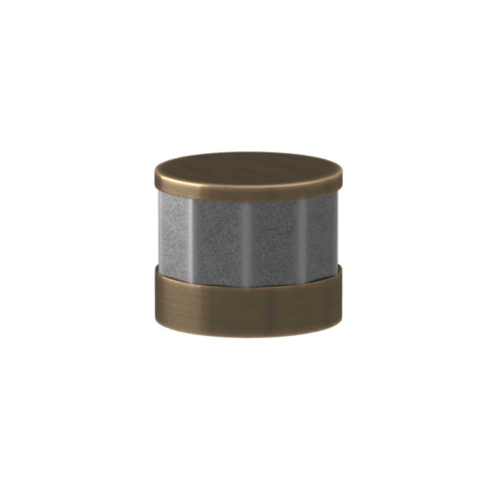 SCHUBLADENKNOPF – CABINET KNOB FACETED BUTTON RECESS AMALFINE