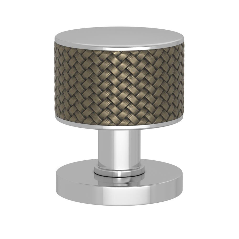 TÜRKNAUF 52/65 – DOOR KNOB STACKED WOVEN  RECESS AMALFINE