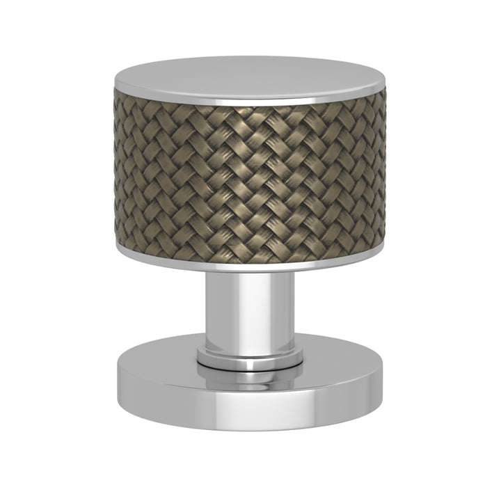TÜRKNAUF 52/65 – DOOR KNOB STACKED WOVEN  RECESS AMALFINE