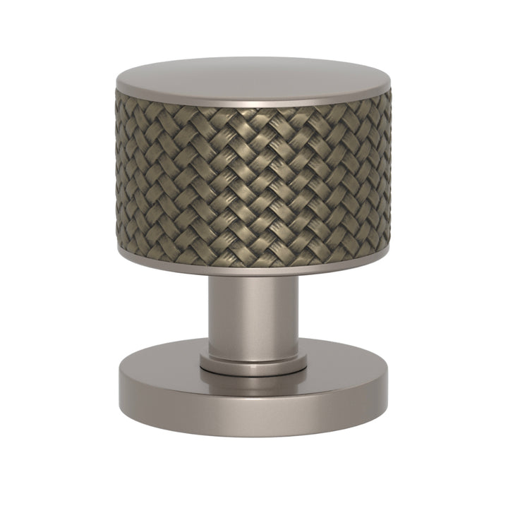 TÜRKNAUF 52/65 – DOOR KNOB STACKED WOVEN  RECESS AMALFINE