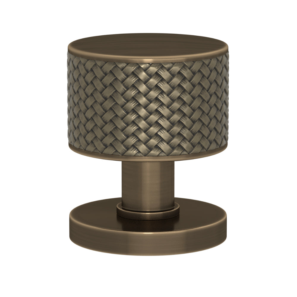 TÜRKNAUF 52/65 – DOOR KNOB STACKED WOVEN  RECESS AMALFINE