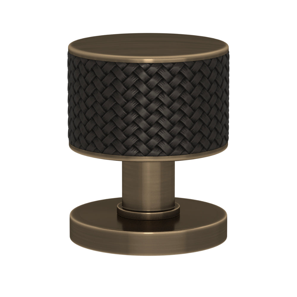 TÜRKNAUF 52/65 – DOOR KNOB STACKED WOVEN  RECESS AMALFINE
