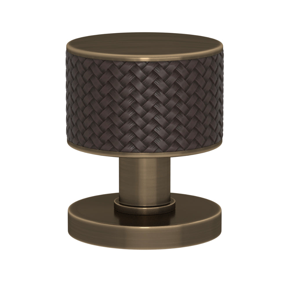 TÜRKNAUF 52/65 – DOOR KNOB STACKED WOVEN  RECESS AMALFINE