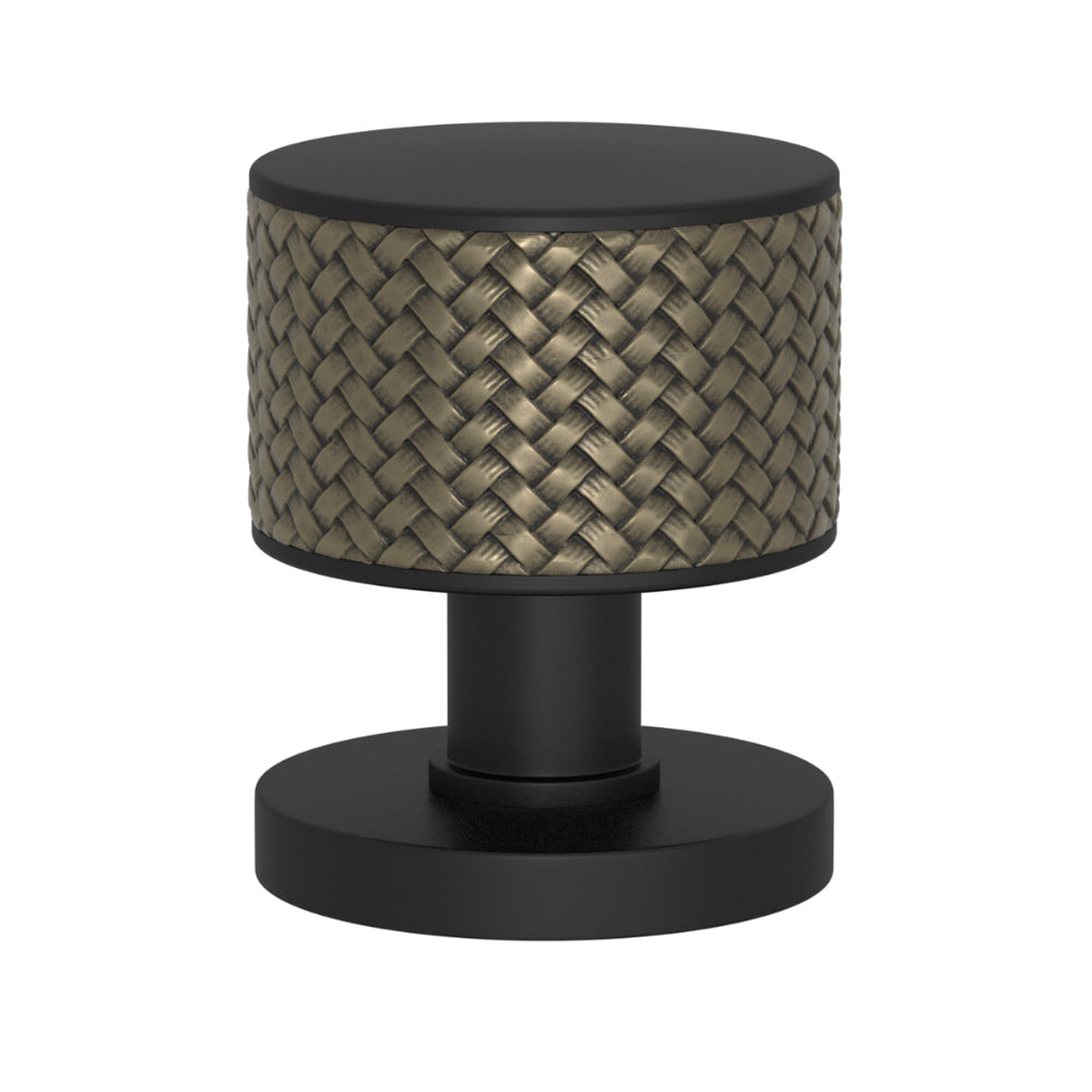 TÜRKNAUF 52/65 – DOOR KNOB STACKED WOVEN  RECESS AMALFINE