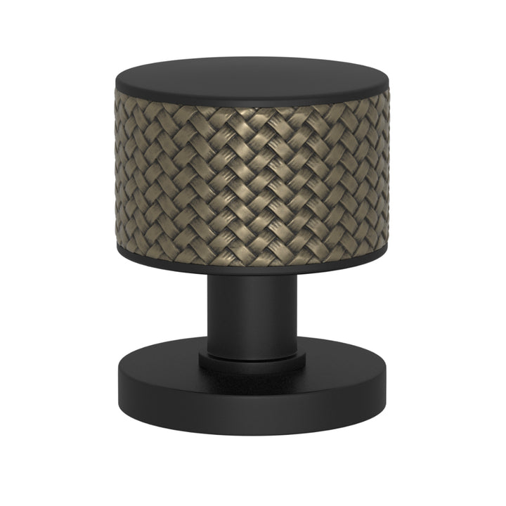 TÜRKNAUF 52/65 – DOOR KNOB STACKED WOVEN  RECESS AMALFINE