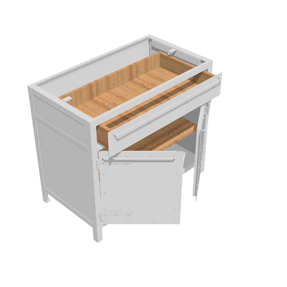 KÜCHENSCHRANK 100 MIT SCHUBLADE (8155022491861)