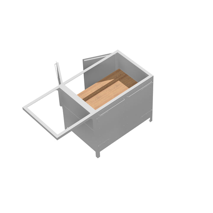 KÜCHENINSEL SCHRANK 090/150 MIT AUSLEGER – ZWEISEITIG