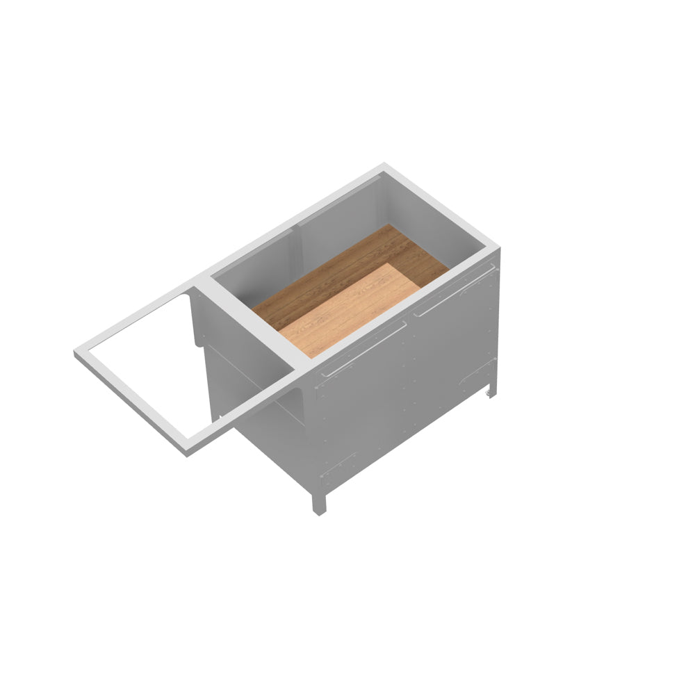 KÜCHENINSEL SCHRANK 090/150 MIT AUSLEGER – ZWEISEITIG