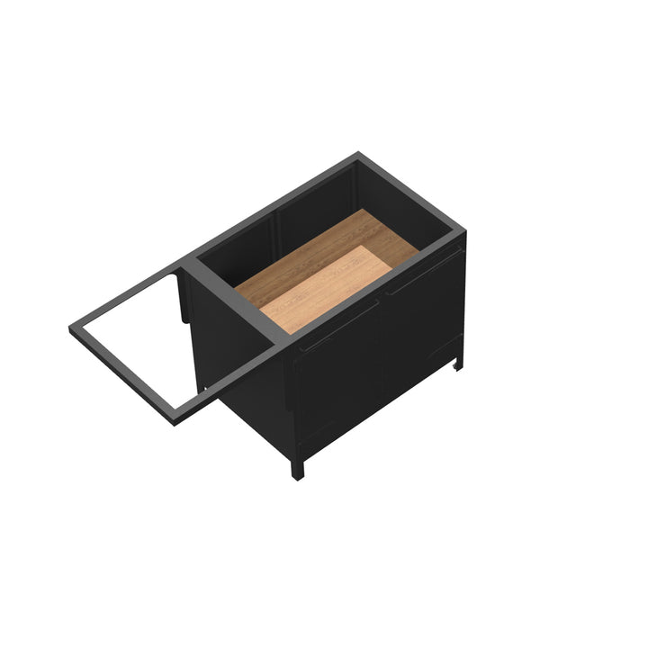KÜCHENINSEL SCHRANK 090/150 MIT AUSLEGER – ZWEISEITIG