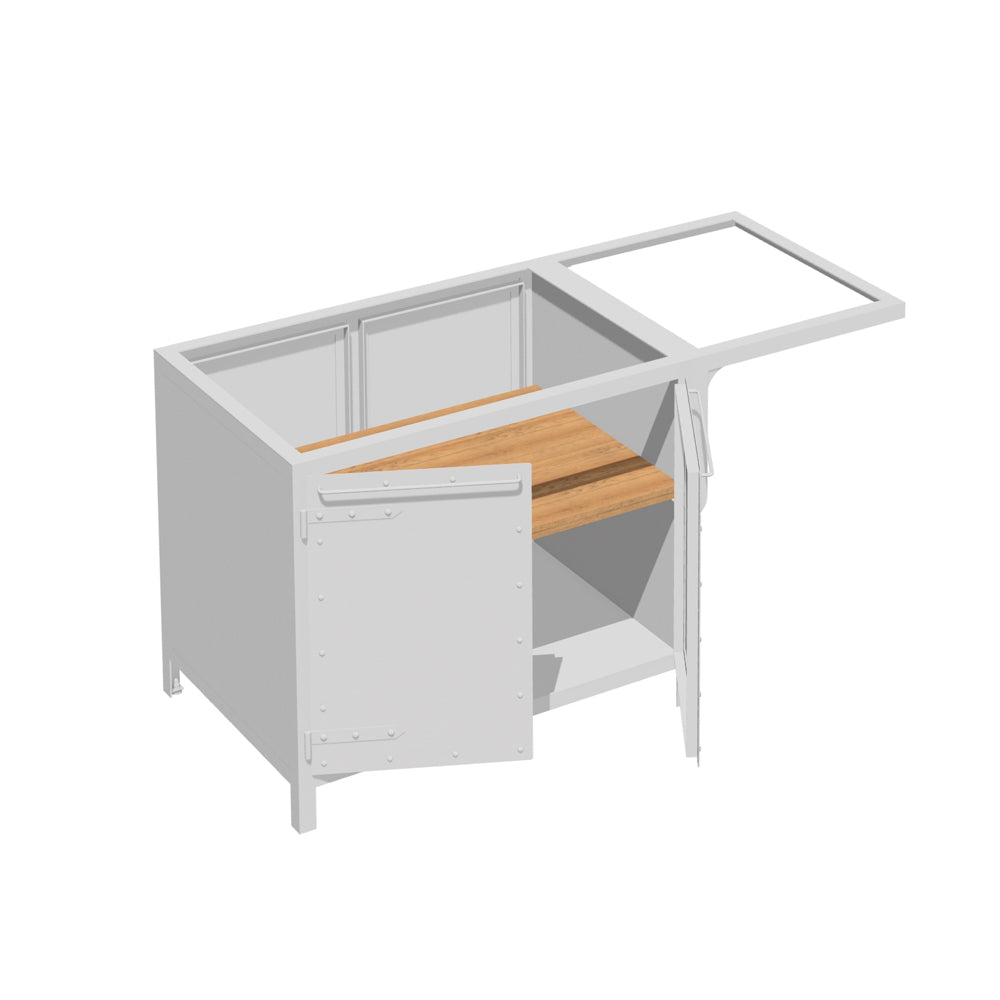 KÜCHENINSEL SCHRANK 070/150 MIT AUSLEGER – ZWEISEITIG