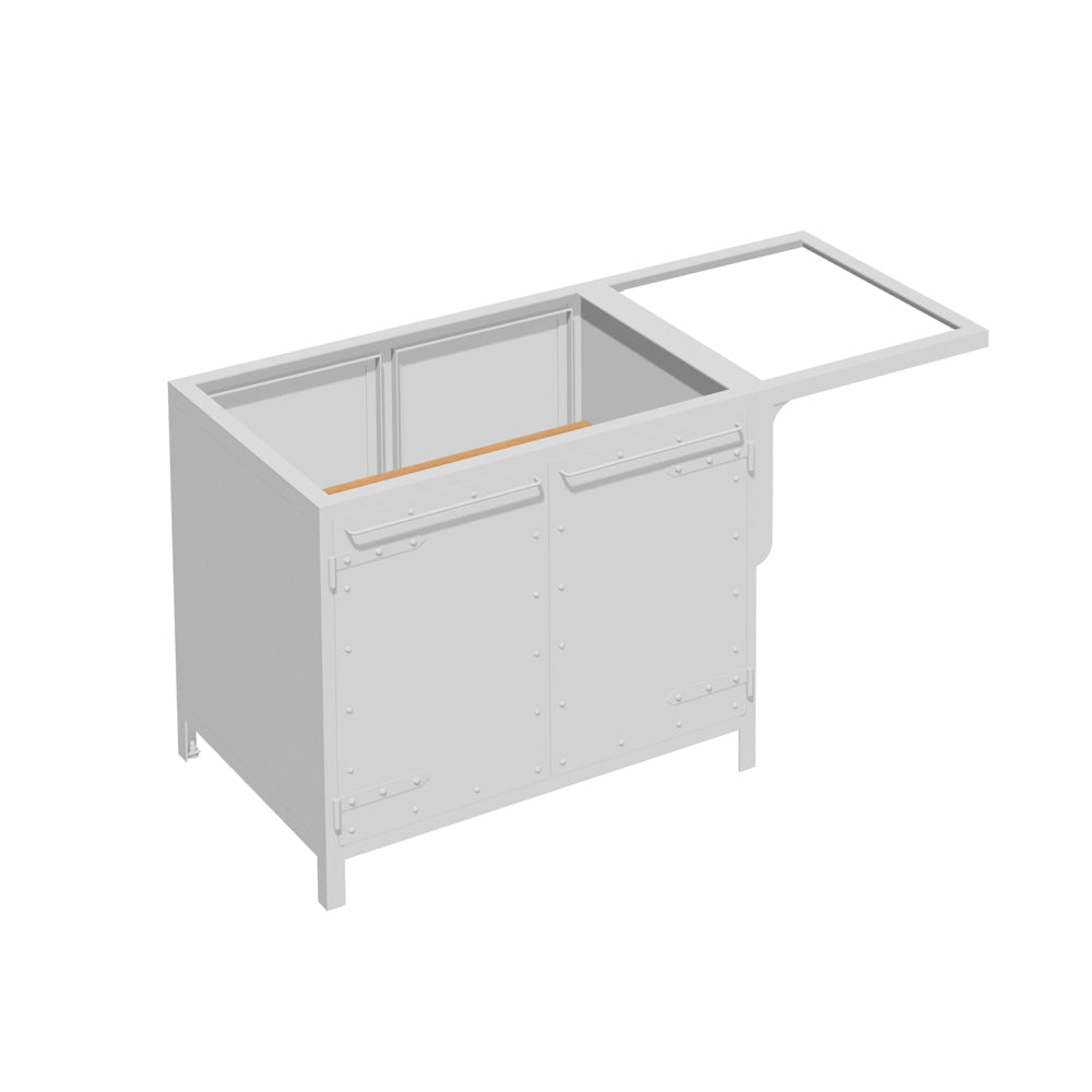 KÜCHENINSEL SCHRANK 070/150 MIT AUSLEGER – ZWEISEITIG