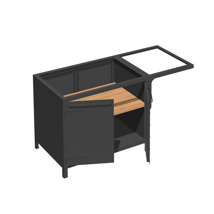 KÜCHENINSEL SCHRANK 070/150 MIT AUSLEGER – ZWEISEITIG