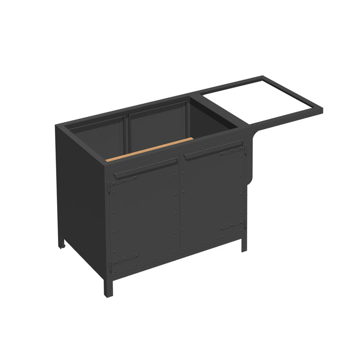 KÜCHENINSEL SCHRANK 070/150 MIT AUSLEGER – ZWEISEITIG