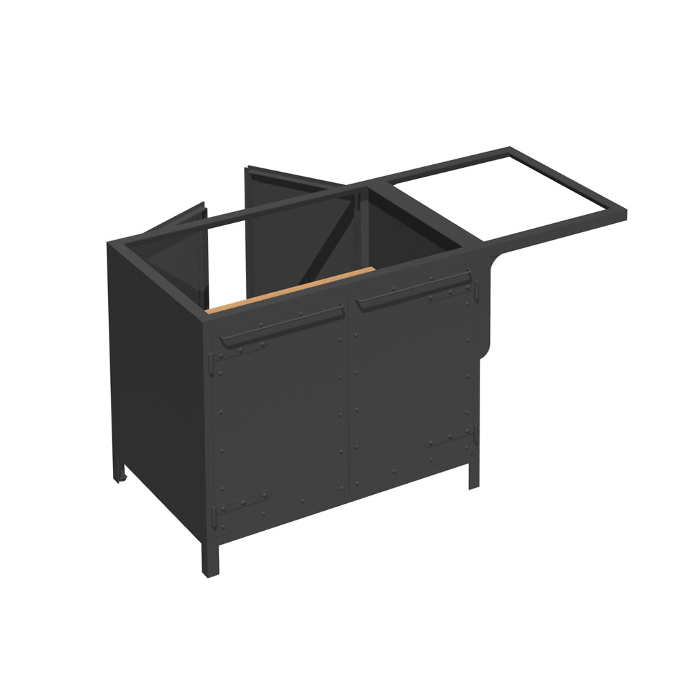 KÜCHENINSEL SCHRANK 070/150 MIT AUSLEGER – ZWEISEITIG