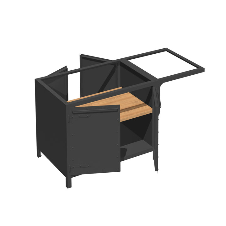 KÜCHENINSEL SCHRANK 070/150 MIT AUSLEGER – ZWEISEITIG