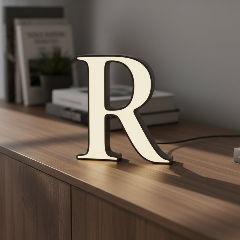 ALPHABET LEUCHT-LETTER  – SERIFEN 235