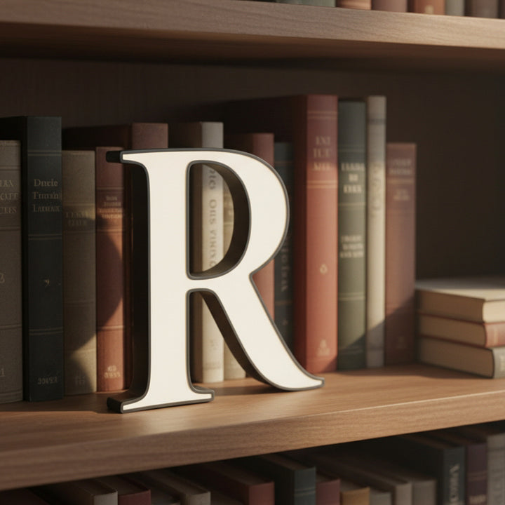 ALPHABET LEUCHT-LETTER  – SERIFEN 235