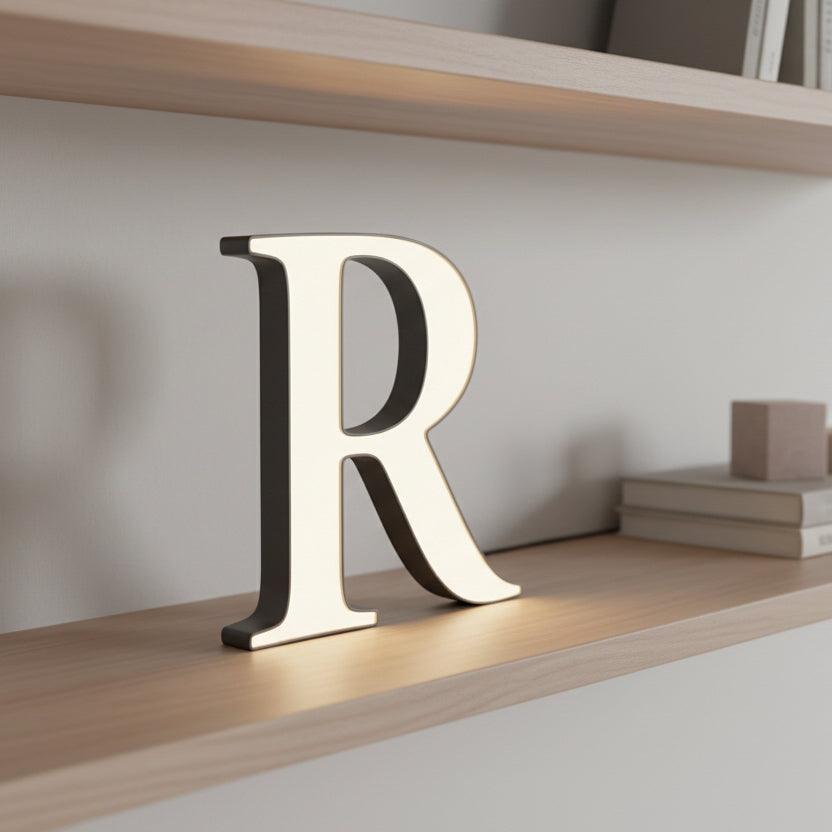 ALPHABET LEUCHT-LETTER  – SERIFEN 235