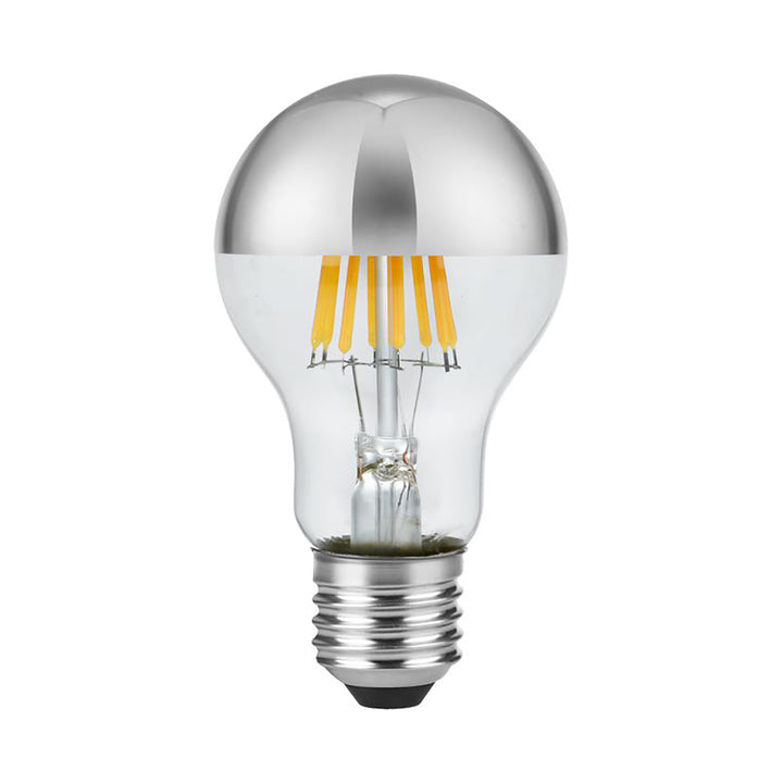 KOPFSPIEGEL LED RETROFIT – E27 / 7W / A60 – SILBER