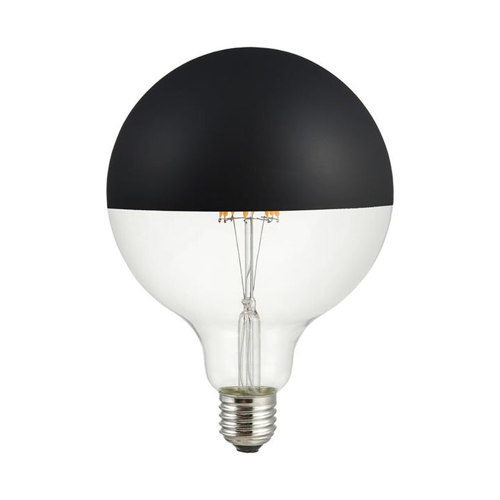 KOPFSPIEGEL LED RETROFIT – E27 / 7W / G125 – SCHWARZ MATT