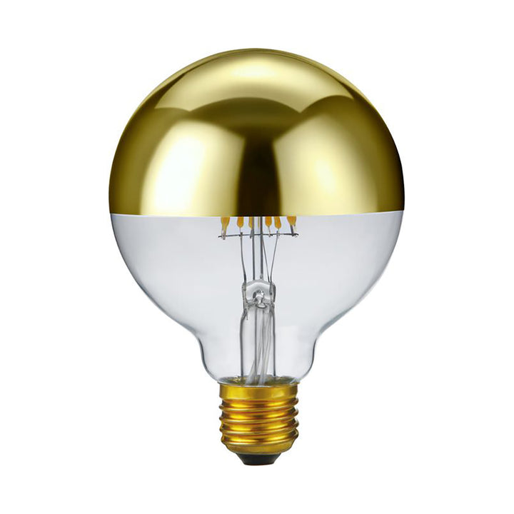 KOPFSPIEGEL LED RETROFIT – E27 / 4W / G95 – GOLD