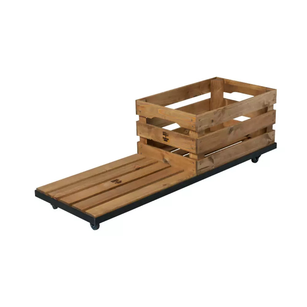ROLLWAGEN MIT HOLZKISTE TYP 1 – DOPPEL-ROLLWAGEN