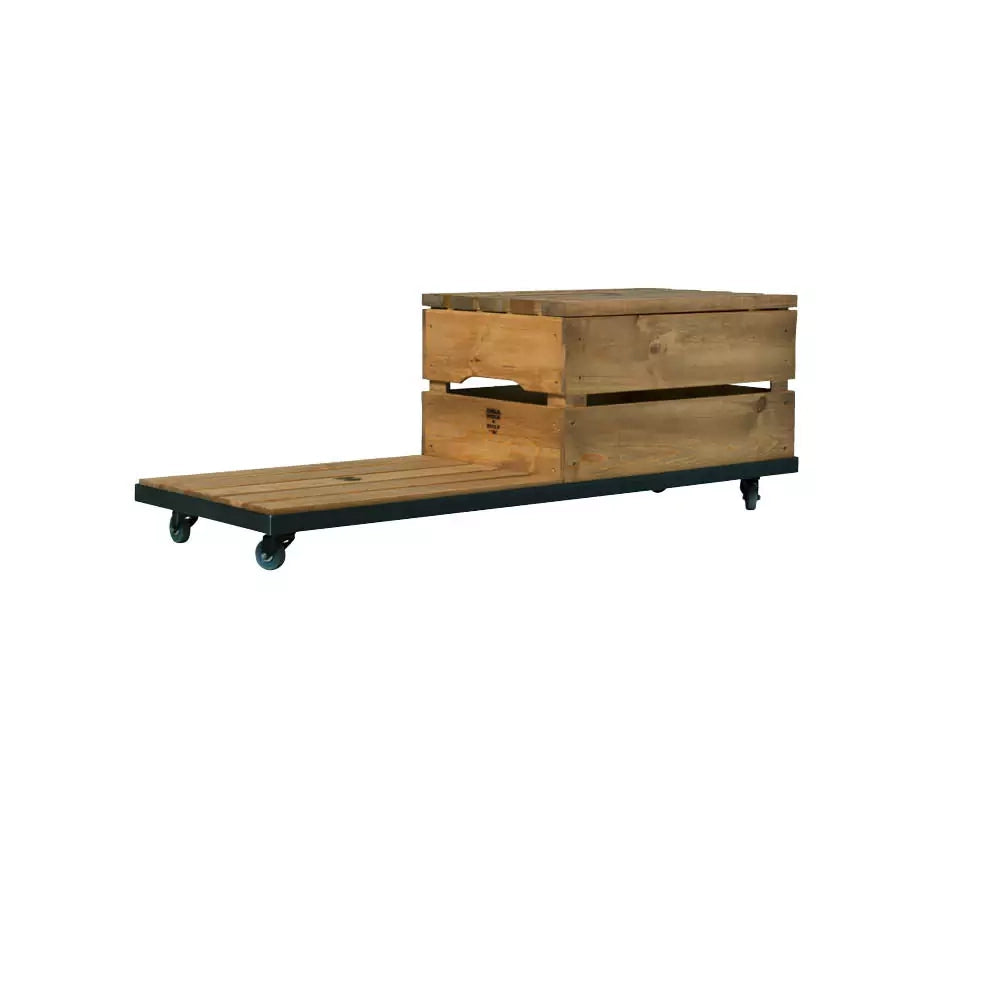 ROLLWAGEN MIT HOLZKISTE TYP 2 – DOPPEL-ROLLWAGEN