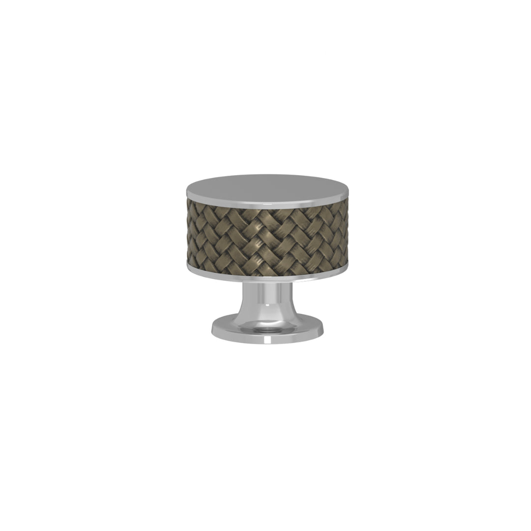 SCHRANKNOPF 35/32 – CABINET KNOB STACKED WOVEN  RECESS AMALFINE
