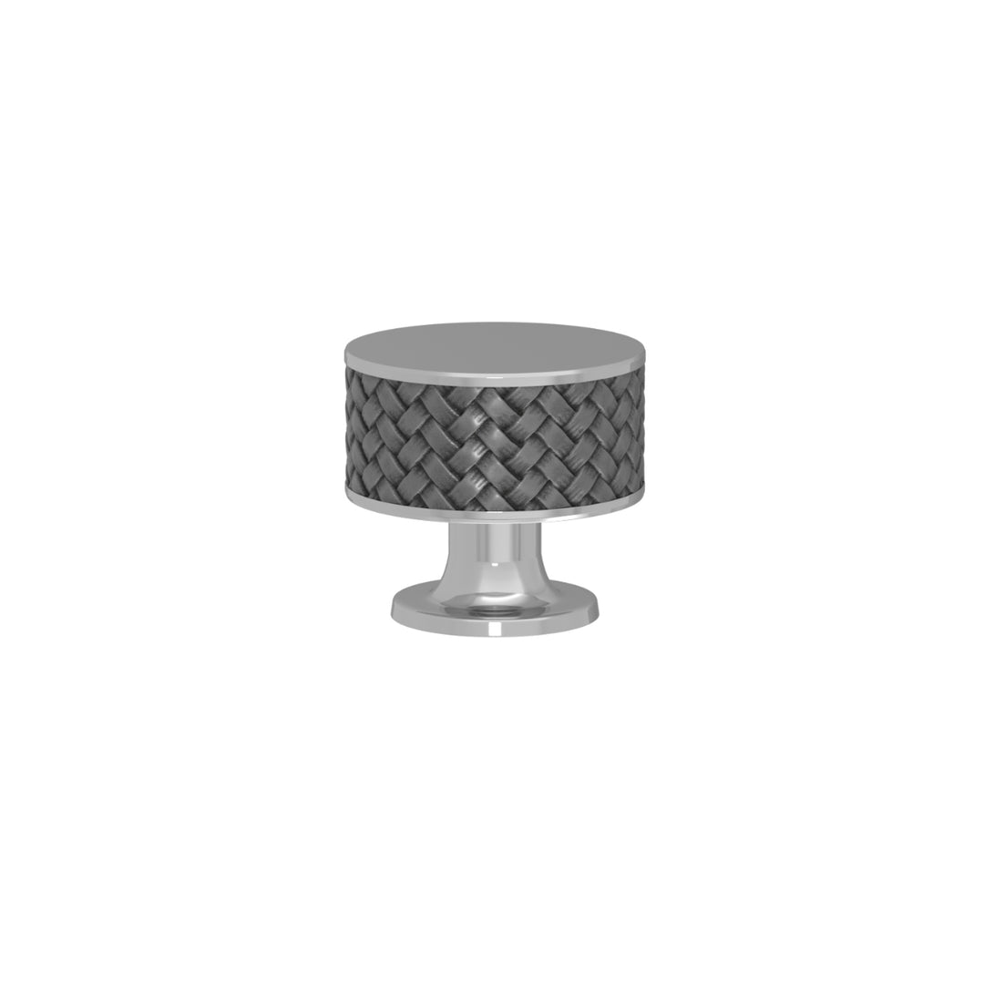 SCHRANKNOPF 35/32 – CABINET KNOB STACKED WOVEN  RECESS AMALFINE
