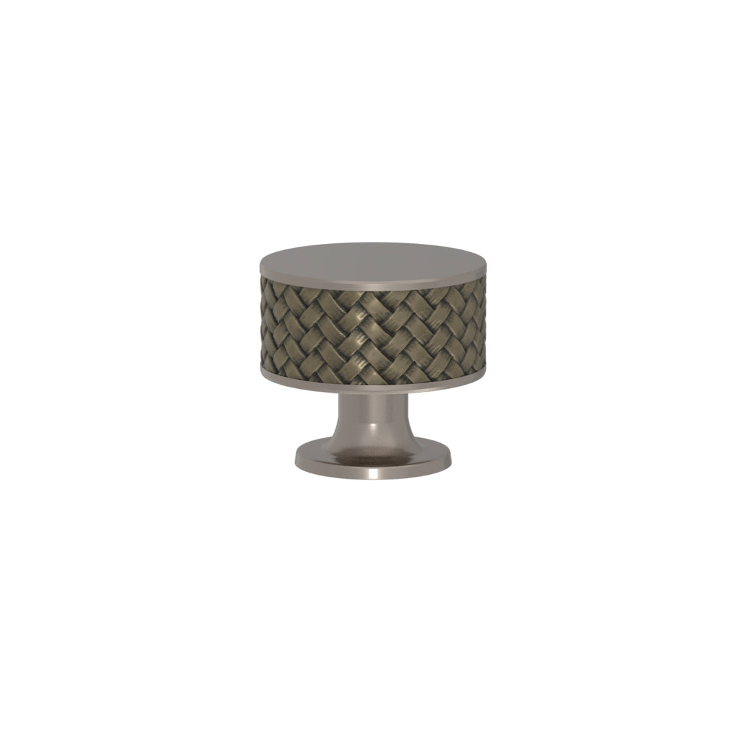 SCHRANKNOPF 35/32 – CABINET KNOB STACKED WOVEN  RECESS AMALFINE